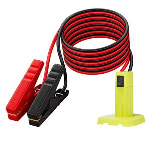 점프 케이블 스타팅 어댑터 자동 부스터 케이블 자동차용 도구 스위치가 있는 Ryobi 18V 리튬 이온 배터리용 자동차 액세서리