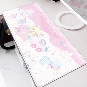 애니메이션 마우스 패드 카와이 노트북 책상 장식 마우스 30x80cm 게이머 고무 매트 귀여운 리락쿠마 미끄럼 방지 키보드 사무용품