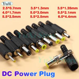 DC 전원 공급 장치 잭 소켓 수형 커넥터 5.5 X 2.1mm 5.5*2.5mm DIY DC 전원 플러그 3.5*1.35mm 5.0*3.0mm 6.0*4.4mm 어댑터