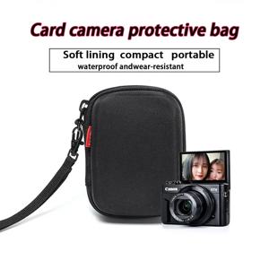 캐논 G7X Mark III II 소니 ZV1 ZV1F RX100용 충격 방지 EVA 하드 케이스, 스트랩이 있는 보호용 카메라 가방