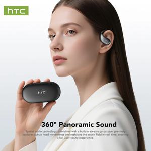 30시간 재생 가능한 블루투스 헤드폰 HTC 무선 이어폰 노이즈 캔슬링 이어버드 배터리 표시등 포함 음악/스포츠용