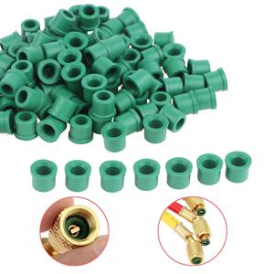 50/100개 R410A/R134A 냉매 가스켓 키트 - HVAC 매니폴드 게이지 및 충전 호스용 1/4인치 퀵 커플러 씰