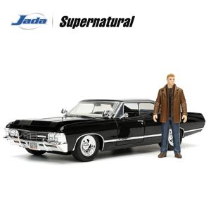 JADA Toys 초자연적 1967년형 쉐보레 임팔라 스포츠 세단 1:24 스케일 다이캐스트 모델 JD32250
