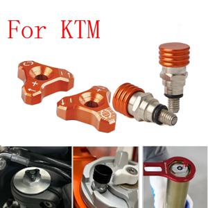 오토바이 48mm 프론트 쇼크 업소버 노브 조절 볼트 M4x0.7 포크 에어 블리더 밸브 (KTM SX SXF EXC EXCF XC XCF XCW XCFW 용)