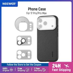 NEEWER 17 Pro/Pro Max용 폰 케이스, 모듈형 보호 헤비 듀티 TPU/PC 폰 커버 (67mm 필터 링, 17mm 렌즈 백플레이트 포함)
