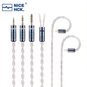 NICEHCK SnowAg 4N 순은 HiFi 이어폰 IEM 케이블 3.5/2.5/4.4mm MMCX/2Pin for Monarch MK4 Top Pro Horizon Explorer