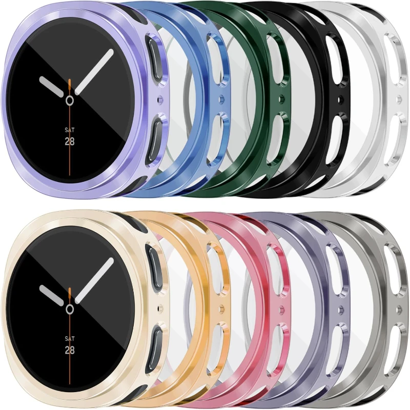 삼성 갤럭시 워치 8용 소프트 TPU 케이스+필름 44mm 40mm 액세서리 화면 보호기 삼성 워치 8 40mm의 전면 커버