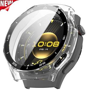 화웨이 시계 GT6 프로 46mm 공식 스케일 스크린 유리 보호 쉘 화웨이 시계 GT6 프로 커버용 강화 유리 필름 + 케이스