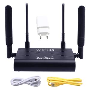 WiFi6 LTE 무선 라우터 300Mbps 고속 4G 5G CPE LTE 라우터 SIM 카드 슬롯 포함 4 안테나 폰 노트북용 EU 플러그