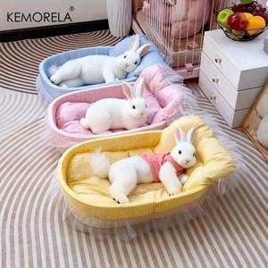 고양이 둥지 마카롱 컬러 소형견 켄넬 탈부착 가능 세탁 가능 사계절용 부드럽고 따뜻한 도파민 고양이 둥지 애완용품