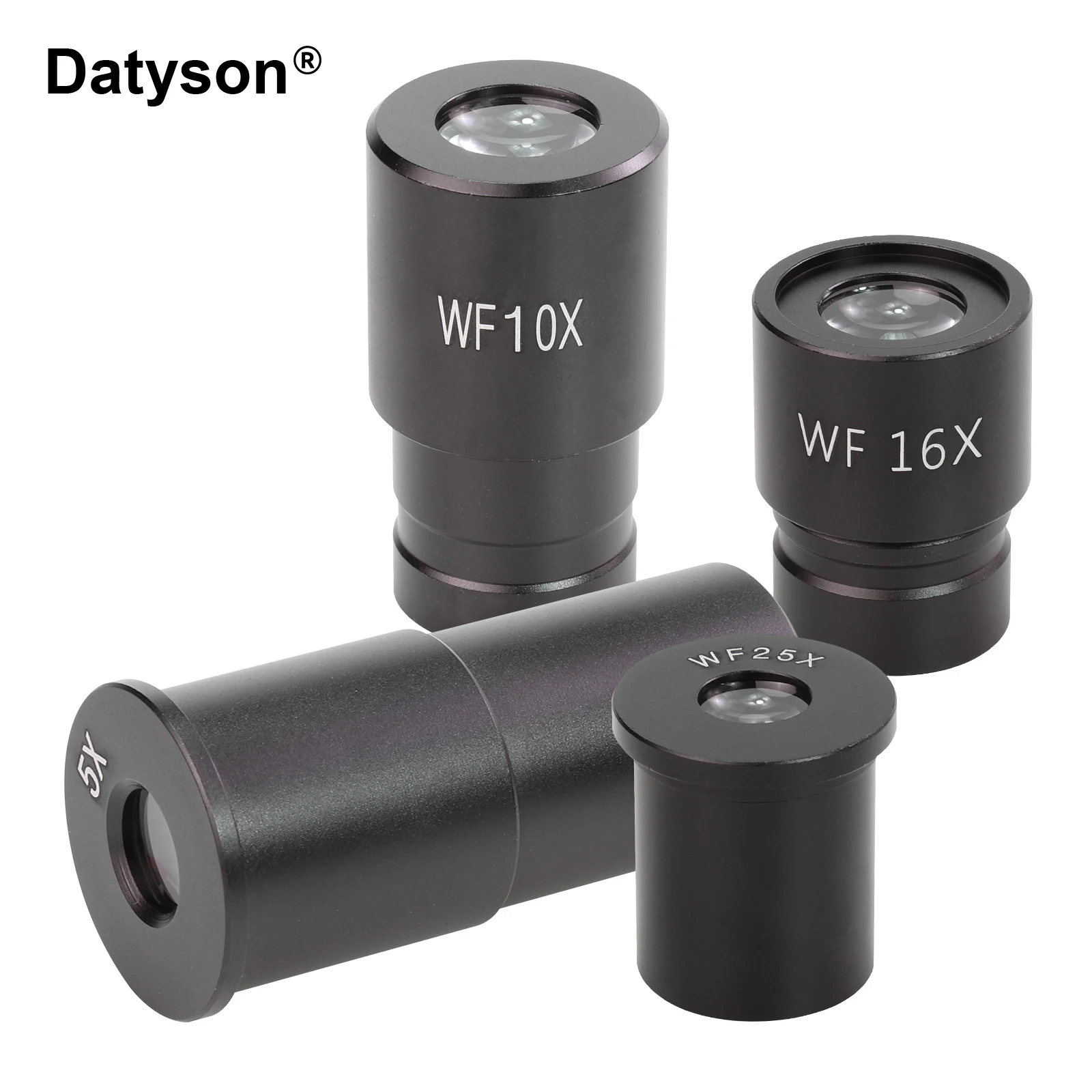 Datyson 현미경 접안렌즈, 0.91인치(23.2mm) 생물학 현미경용 특수 광각 접안렌즈, 5배, 10배, 16배, 25배