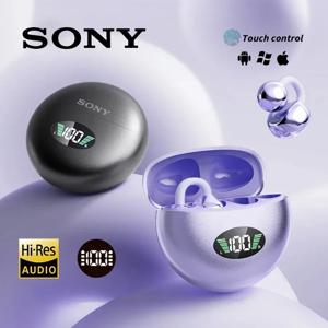 오리지널 소니 무선 이어폰 오픈 이어 Q88 이어 클립 ENC 헤드셋 블루투스 5.4 HD 통화 터치 컨트롤 헤드폰 안드로이드 iOS용