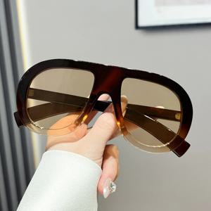 UV400 레트로 유럽 및 미국 대형 개구리 프레임 패션 안경 개인화된 선글라스 운전 및 일상 착용에 적합