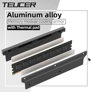 Teucer 컴퓨터 메모리 쿨러 라디에이터 알루미늄 Aolly 효율적인 열 방출 RAM 베스트(열 패드 포함) DDR2 DDR3 DDR4용
