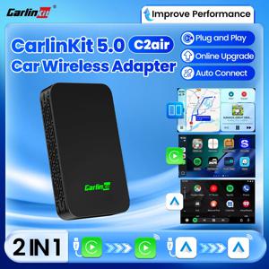 CarlinKit 5.0 C2Air 무선 어댑터 무선 카플레이 안드로이드 오토 박스 OEM 차량용 플러그 앤 플레이 WiFi 블루투스 자동 연결