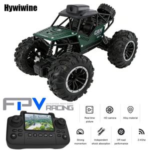카메라가 장착된 RC 자동차 LCD 리모컨 FPV 실시간 전송 고속 2.4g 원격 제어 자동차 사진 촬영 장난감 어린이 및 성인용