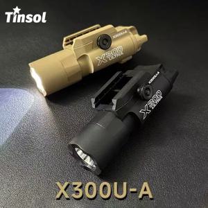 TINSOL 2026 신형 X300U-A 다기능 전술 라이트: 20mm 레일에 적합, 장난감 에어소프트 총, 사냥, CS 경기 및 워게임용