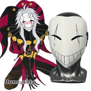 애니메이션 게임 The Freak Circus 코스프레 의상 aBcNiN@ 16.5*20cm 피에로트 호러 광대 3D 폴리락틱 애시드 마스크 소품 할로윈