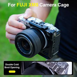 Fuji Xm5 카메라에 적합 토끼 케이지 안정기 Fuji Xm5 보드 카메라 보호 케이스용 금속 확장 보호 프레임