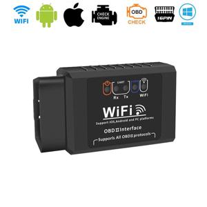 ELM327 V1.5 스캐너 자동차 코드 리더 OBD2 WIFI 자동차 결함 감지기 진단 도구 (아이폰 IOS / 안드로이드용)
