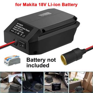 파워 휠 어댑터 18V ~ 12V 스텝다운 컨버터 마키타 18V 리튬 이온 배터리 어댑터 시가 라이터 어댑터