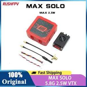RUSHFPV RUSH MAX SOLO 5.8GHz 2.5W VTX 5.8G CNC 쉘 내장 냉각 팬 RC FPV 프리스타일 장거리 레이싱 드론용