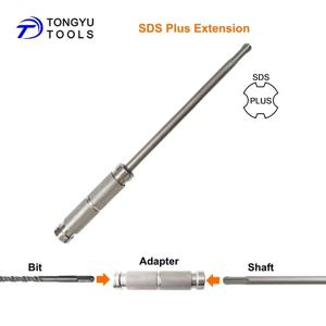 SDS Plus 연장 어댑터 플러스-록 브리지 커플러(회전식 해머 장거리 드릴링용 옵션 연장 샤프트 포함)