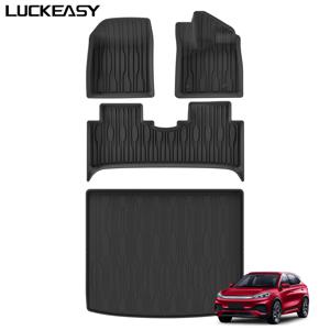 LUCKEASY BYD ATTO3 ATTO 3 YUAN PLUS 2023 2024용 우측 운전석 차량 바닥 매트 보호 매트 카고 라이너 트렁크 패드 액세서리