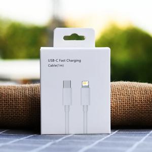 아이폰 11 12 13 미니 14 프로 맥스 X XR XS 맥스 7 8 플러스 SE용 35W PD 고속 충전 케이블, 소매용 박스 포함 USB C 케이블