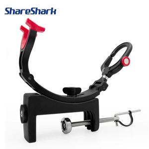 ShareShark 플라스틱 보트 낚싯대 홀더 조절 가능한 더블 헤드 브리지 로드 스탠드 낚시 장비 홀더