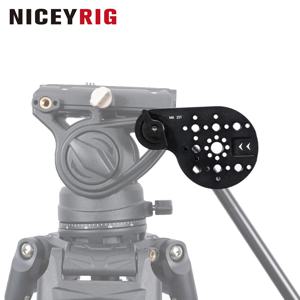 NICEYRIG 삼각대 마운트 사이드 플레이트 로제트 마운트(25T, M6) - Manfrotto MVK500AM/MVH500AH, Miliboo 802/801 및 SmallRig 삼각대용