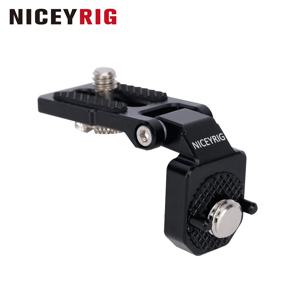 NICEYRIG 직각 브래킷 ARRI 스레드용 미니 L자형 장착 플레이트 180도 조정 비디오 액세서리 확장 마운트