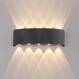 현대식 야외 벽등 방수 LED 벽등 AC85-265V 6W 10W 침실, 복도, 갤러리, 거실용 장식등