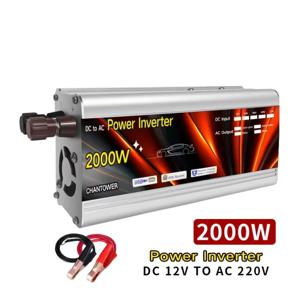 인버터 12v 220v 태양광 인버터 500W 1000W 1500W 2000W 휴대용 전압 변환기 자동차 충전기 컨버터 차량용 전원 인버터