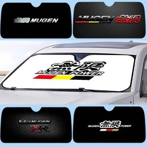 M-Mugen Cool P-Powers 자동차 차양막 앞유리 커버 자외선 차단 자동차 바이저 액세서리