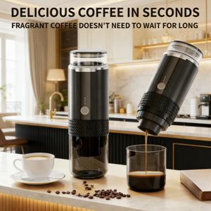 전기 휴대용 커피 메이커, 캡슐 및 분쇄 커피(그라운드 커피) K-Cup 포드 호환, 싱글 컵 커피 메이커