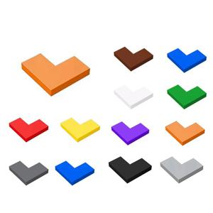 60PCS 14719 플랫 타일 1+2 코너 얇은 그림 건물 블록 어린이를위한 장난감 교육용 창조적 인 선물 DIY MOC