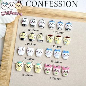 치이카와 새로운 일본 귀여운 만화 네일 아트 액세서리, 귀여운 3D 치이카와 애니메이션 캐릭터 레진 네일 액세서리