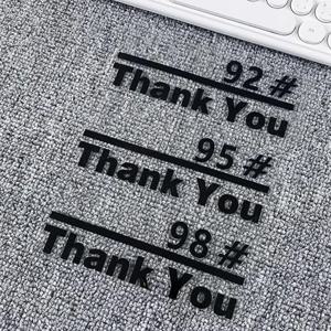 감사합니다 스티커 맞춤형 자동차 연료탱크 커버 스티커 크리에이티브 플러스 No. 92 95 번호. 98개의 오일형 팁 블랙 화이트