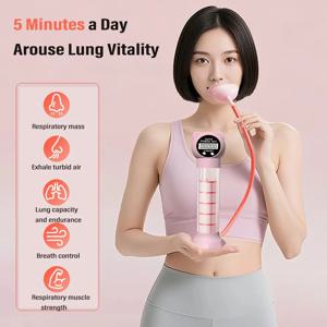 호흡 운동기구 복부 근육 트레이너 심호흡 덤벨 남녀 성인 폐활량 훈련기구