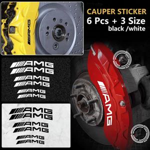 메르세데스 벤츠 AMG A C E R M 클래스 CLA GLA W204 W210 W124 W205 W203 자동차 액세서리용 자동차 브레이크 캘리퍼 스티커