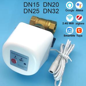1/2인치 3/4인치 1인치 DN32 투야 지그비 와이파이 수도 밸브 자동 물 차단 타이머 관개 컨트롤러 알렉사 구글 홈 지원