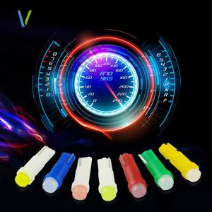 2/10/20개 T5 LED 라이트 W1.2W W3W 대시보드 계기판 램프 자동차 실내등 자동차 사이드 웨지 전구 4014 LED 초고휘도