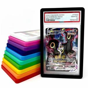 35PT 등급 카드 보호 케이스, 그라데이션 실리콘 TPU 범퍼, 스포츠 게임 TCG 카드 전시용 슬리브