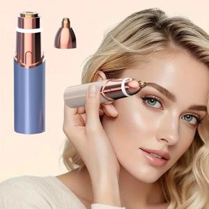 2-in-1 얼굴 및 눈썹 트리머, USB 충전 제모기, 여성용 립스틱 면도기, 얼굴, 입술, 바디에 적합