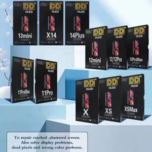 DD 브랜드 소프트 OLED LCD 아이폰 13 14 15 16용 소프트 OLED 디스플레이 트루톤 3D 터치 스크린 아이폰 교체용 도구 포함