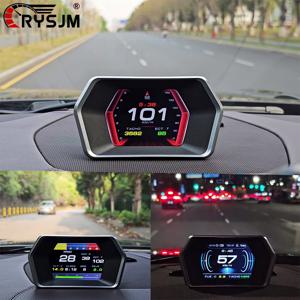 P17 HUD OBD2 GPS 온보드 컴퓨터 자동차 전자제품 액세서리 헤드업 디스플레이 차량 속도 전압 과속 경보 게이지