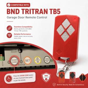 호환 가능한 B&D Tritran TB5 433mhz 차고 문 리모컨 BND BD2 BD4 TB5V2 (B&D SDO-4V1 3V1 2V1 1V2 P 롤러 차고 문 모터용)
