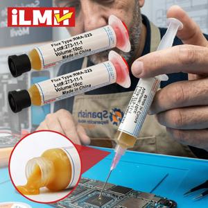 RMA-223 로진 솔더링 플럭스 10cc, 고점도, 저연기, 잔류물 없음, 컴퓨터 칩 PCB BGA PGA 휴대폰 수리 도구용