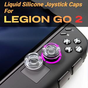 Legion Go 2 용 1 쌍/2 개 액체 실리콘 조이스틱 캡 스틱 엄지 그립 Legion Go 2 게임 액세서리 용 Transprent 로커 캡